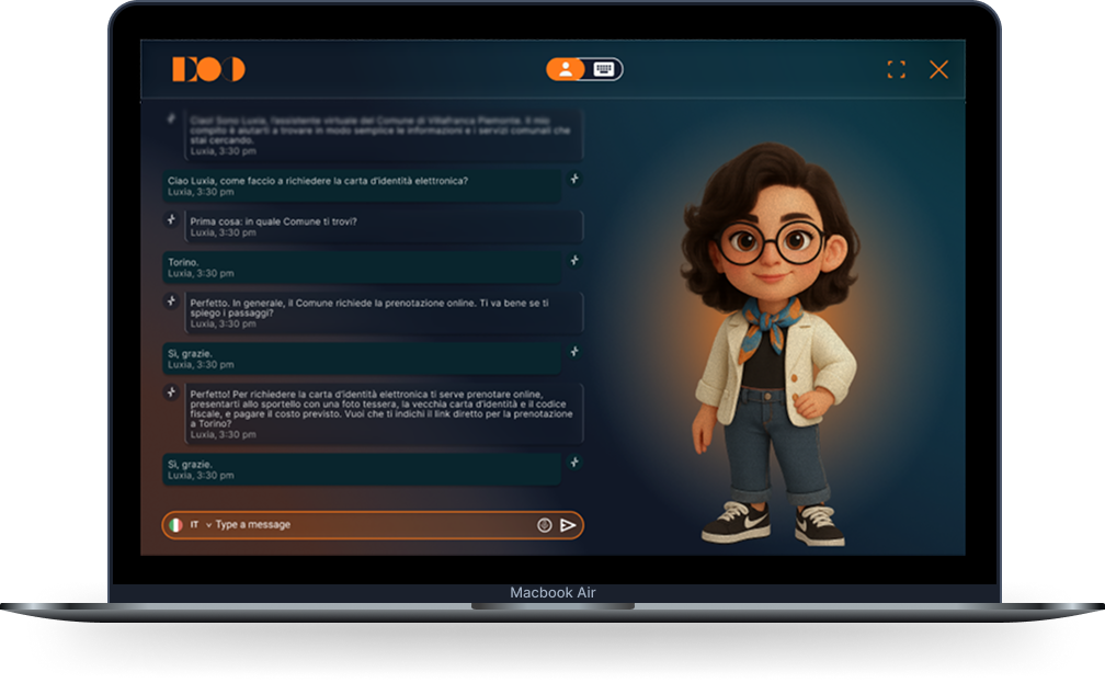 AI Assistant Laptop Mockup
