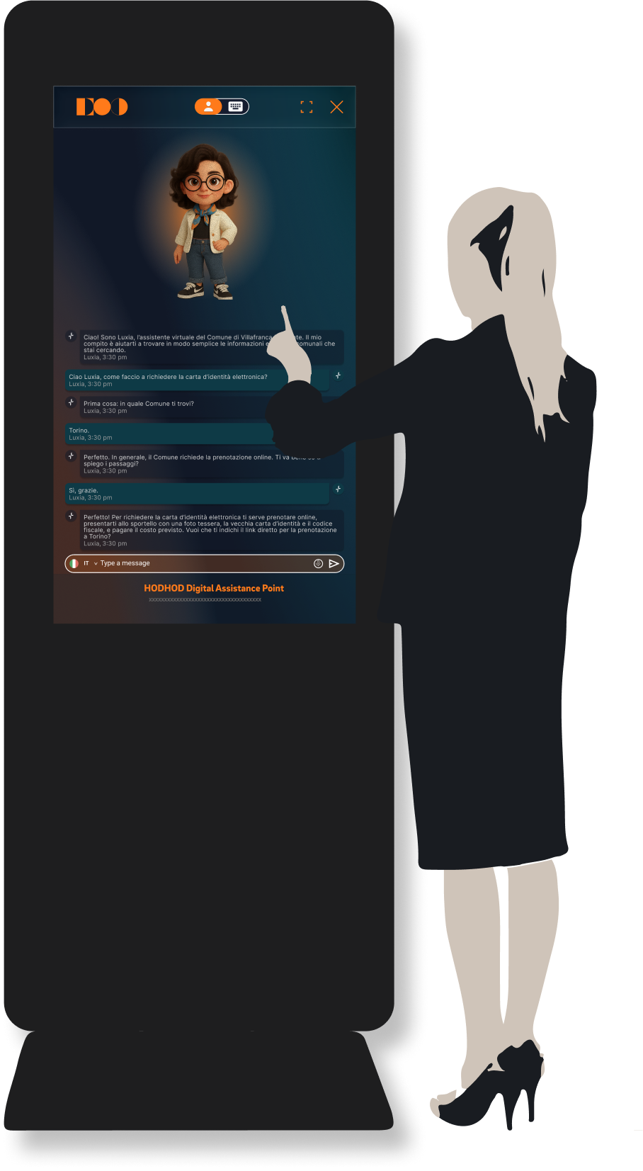 Civic kiosk assistant concept